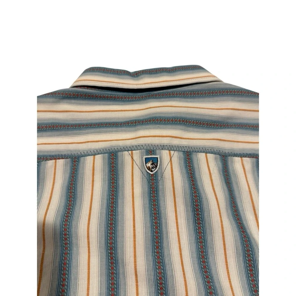 Kuhl Mens Medium Shirt Button Down Short Sleeve Western Hiking Travel‎ Outdoor